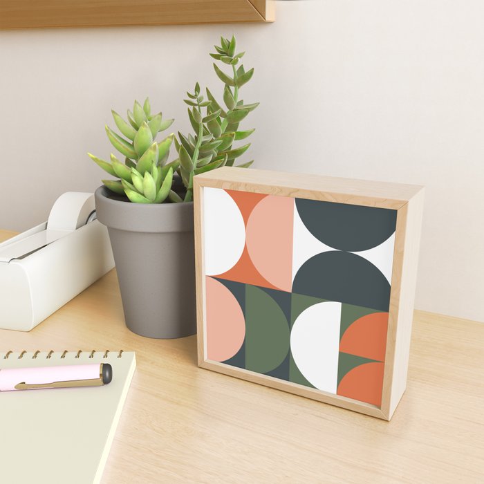 Mid Century Geometric 15 Mini Art Print Gallery Image 2