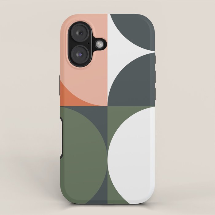 Mid Century Geometric 15 iPhone Case Gallery Image 1