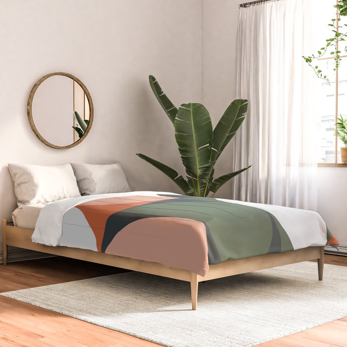 Mid Century Geometric 15 Comforter Gallery Image 2