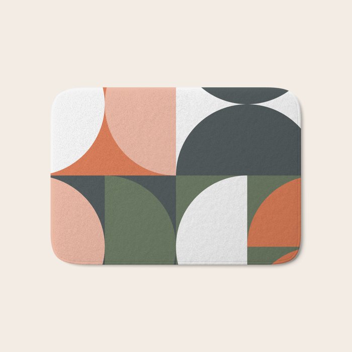 Mid Century Geometric 15 Bath Mat Gallery Image 1