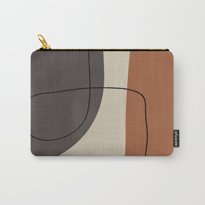 Modern Abstract Shapes #2 Carry All Pouch Gallery Image 1