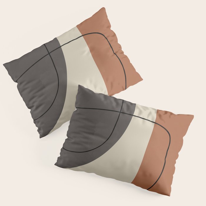 Modern Abstract Shapes #2 Pillow Sham Gallery Image 3