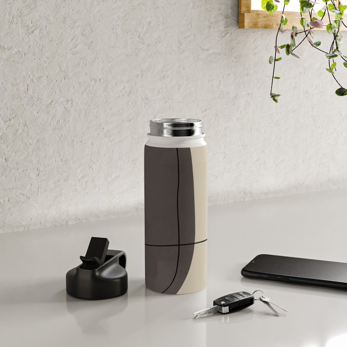 Modern Abstract Shapes #2 Water Bottle Gallery Image 4