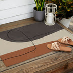 Modern Abstract Shapes #2 Outdoor Rug Gallery Image 2
