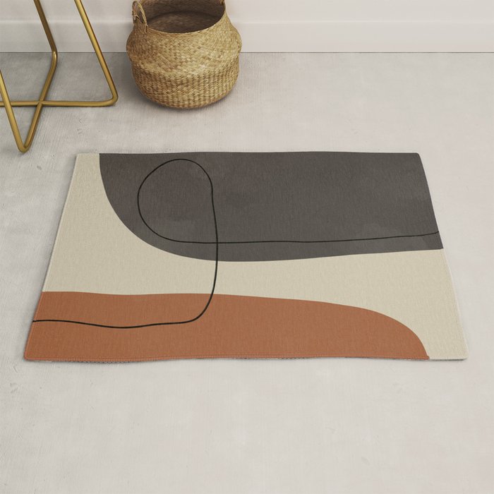 Modern Abstract Shapes #2 Rug Gallery Image 1