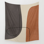 Modern Abstract Shapes #2 Wall Tapestry Gallery Image 4