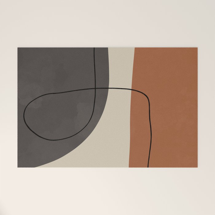 Modern Abstract Shapes #2 Welcome Mat Gallery Image 1