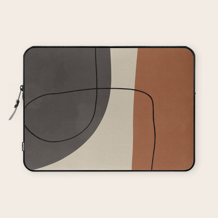 Modern Abstract Shapes #2 Laptop Sleeve Gallery Image 1