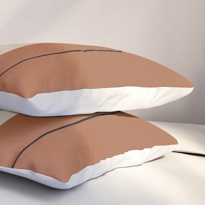 Modern Abstract Shapes #2 Pillow Sham Gallery Image 3
