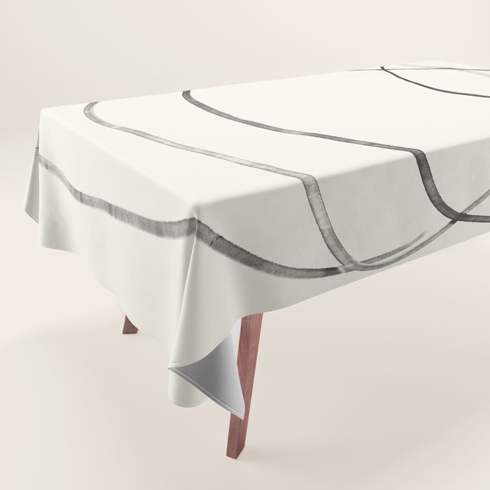 Minimal Abstract Line Art Tablecloth Gallery Image 1