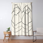 Minimal Abstract Line Art Window Curtain Gallery Image 5