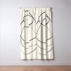 Minimal Abstract Line Art Window Curtain Gallery Image 3