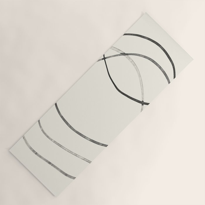 Minimal Abstract Line Art Yoga Mat Gallery Image 1