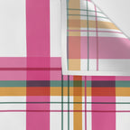 Cheerful Checkered Pattern Wall Tapestry Gallery Image 3