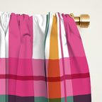 Cheerful Checkered Pattern Window Curtain Gallery Image 2