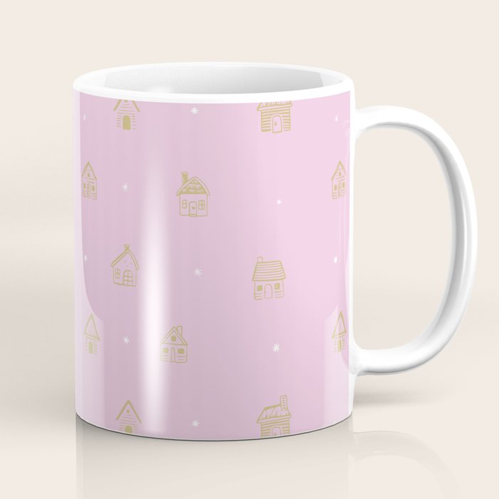 Christmas gingerbread house doodle pattern  Coffee Mug Gallery Image 1