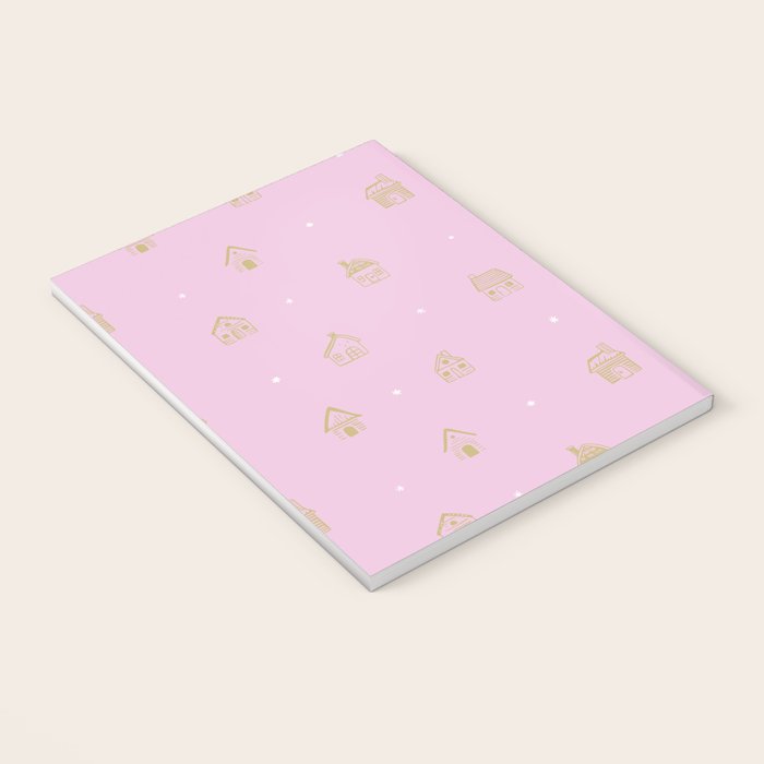 Christmas gingerbread house doodle pattern  Notebook Gallery Image 3