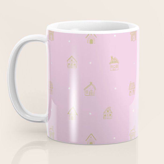 Christmas gingerbread house doodle pattern  Coffee Mug Gallery Image 3