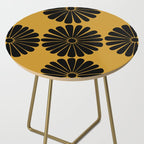 Retro Daisy Abstract VIII Golden Yellow Bold Floral Side Table Gallery Image 2