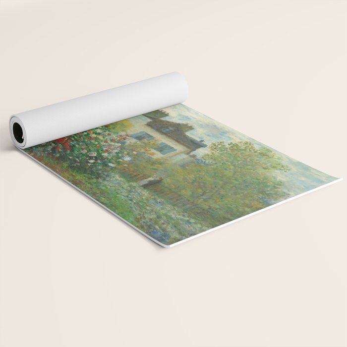 Claude Monet The Artist's Garden In Argenteuil A Corner Of The Garden With Dahlias 1873 Yoga Mat Gallery Image 2