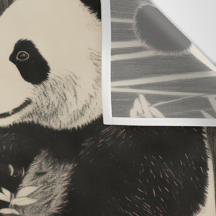 Bamboo Panda Dancing Pair Wall Tapestry Gallery Image 3