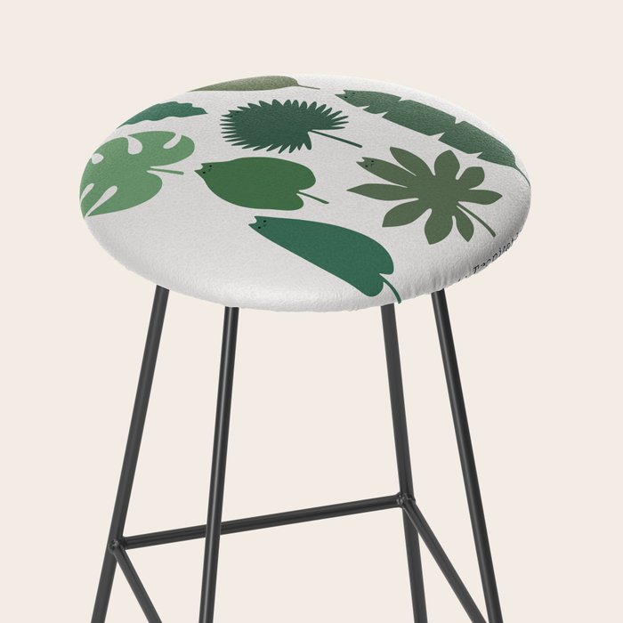 Cat and Plant 39: Tropicat Leaves Stool Gallery Image 2