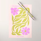 Lilac & Lime: Les Fleurs | Flower Market Color Series 02 Wrapping Paper Gallery Image 1