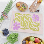 Lilac & Lime: Les Fleurs | Flower Market Color Series 02 Cutting Board Gallery Image 2