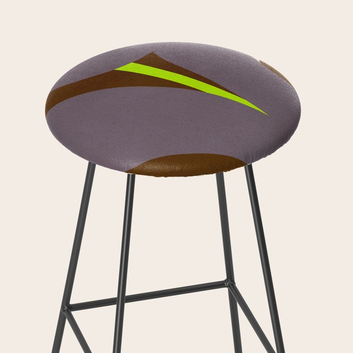 Abstract botanical X02 Stool Gallery Image 2