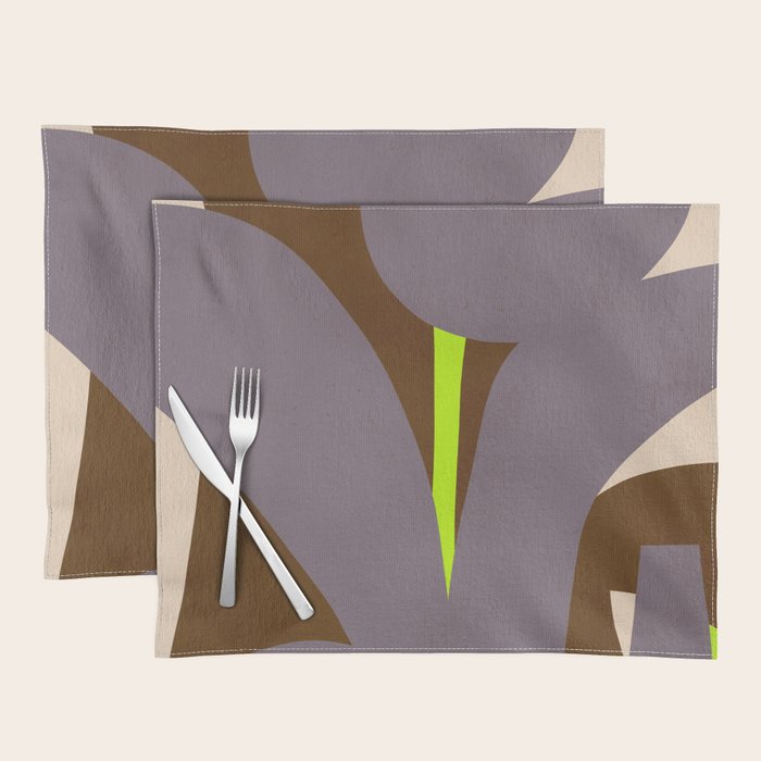 Abstract botanical X02 Placemat Gallery Image 1