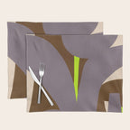 Abstract botanical X02 Placemat Gallery Image 1