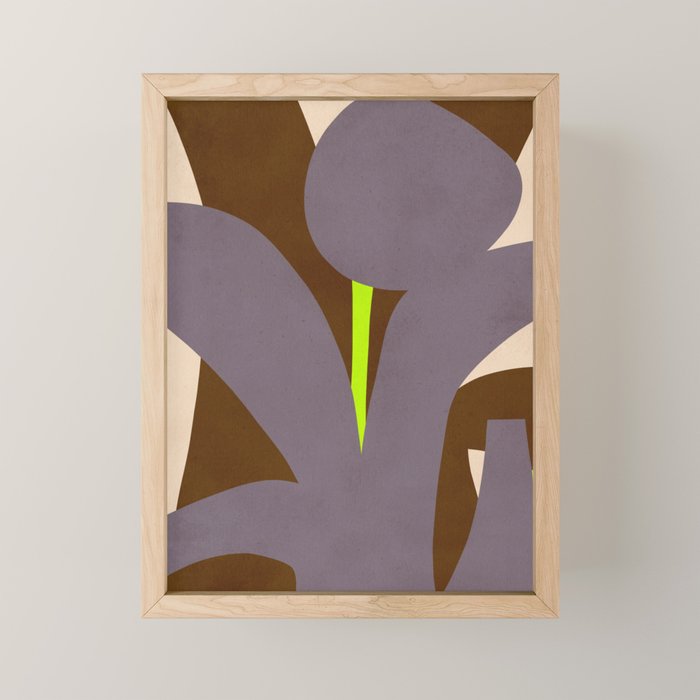 Abstract botanical X02 Mini Art Print Gallery Image 1