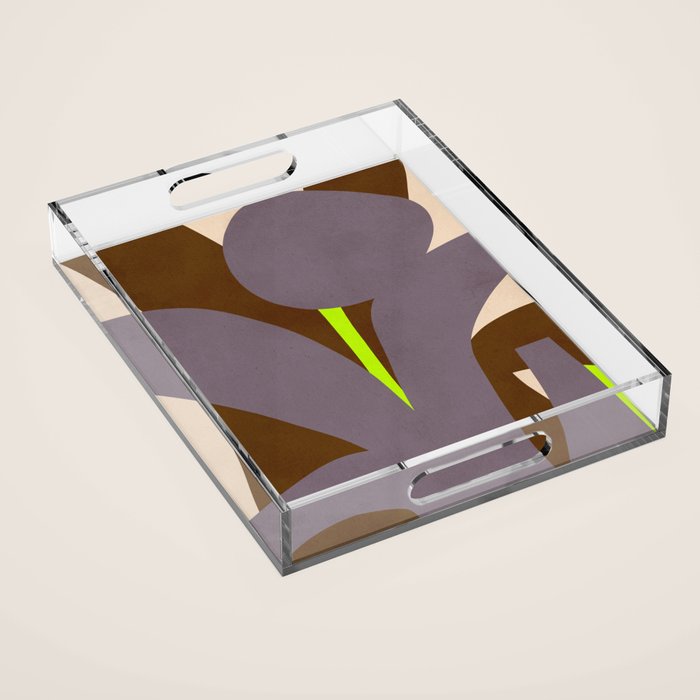 Abstract botanical X02 Acrylic Tray Gallery Image 1