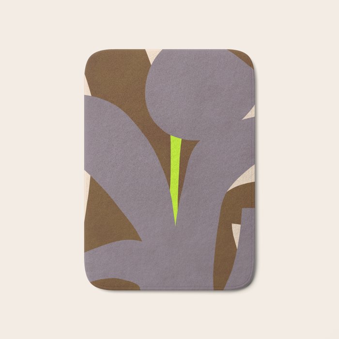 Abstract botanical X02 Bath Mat Gallery Image 1