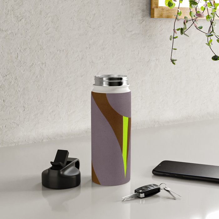 Abstract botanical X02 Water Bottle Gallery Image 4