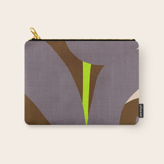 Abstract botanical X02 Carry All Pouch Gallery Image 1