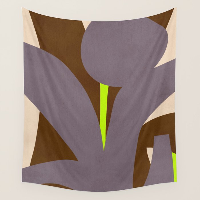 Abstract botanical X02 Wall Tapestry Gallery Image 4