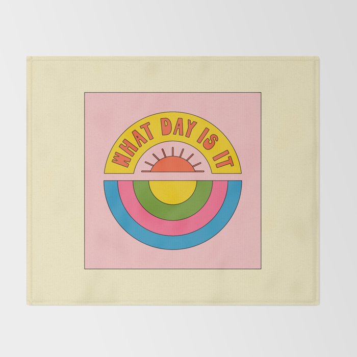 What Day is it Throw Blanket Gallery Image 2