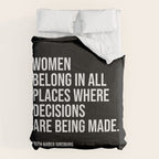 Women belong in all places where decisions are being made. Comforter Gallery Image 6