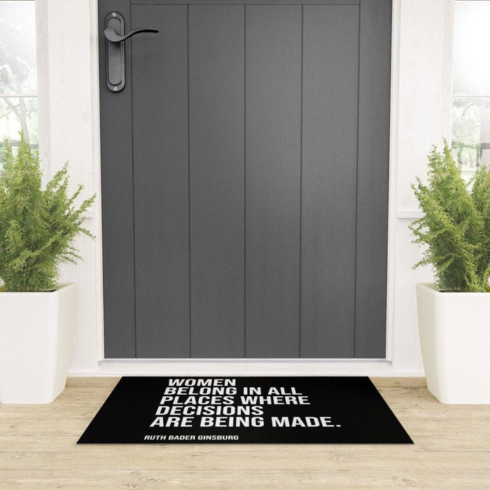 Women belong in all places where decisions are being made. Welcome Mat Gallery Image 3