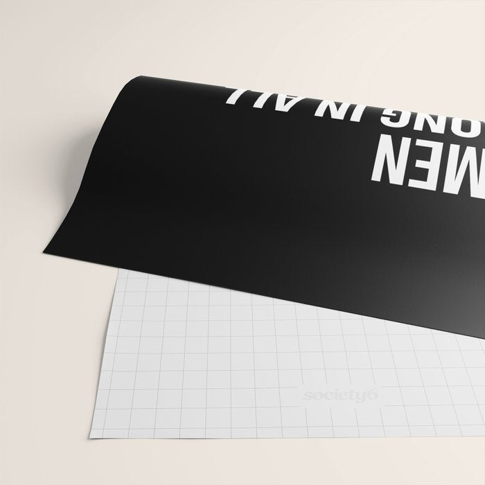 Women belong in all places where decisions are being made. Wrapping Paper Gallery Image 2