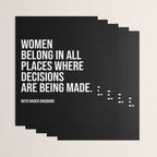 Women belong in all places where decisions are being made. Wrapping Paper Gallery Image 3