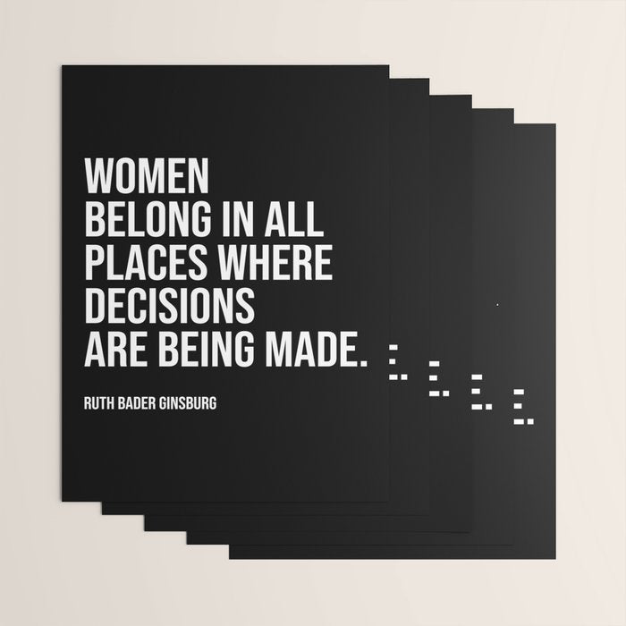 Women belong in all places where decisions are being made. Wrapping Paper Gallery Image 3