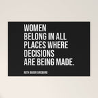 Women belong in all places where decisions are being made. Welcome Mat Gallery Image 1