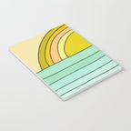 ride rainbows // retro surf soul // art by surfy birdy Notebook Gallery Image 3