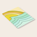 ride rainbows // retro surf soul // art by surfy birdy Notebook Gallery Image 2