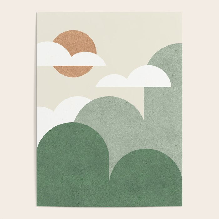 Mountains and Clouds Poster Gallery Image 4