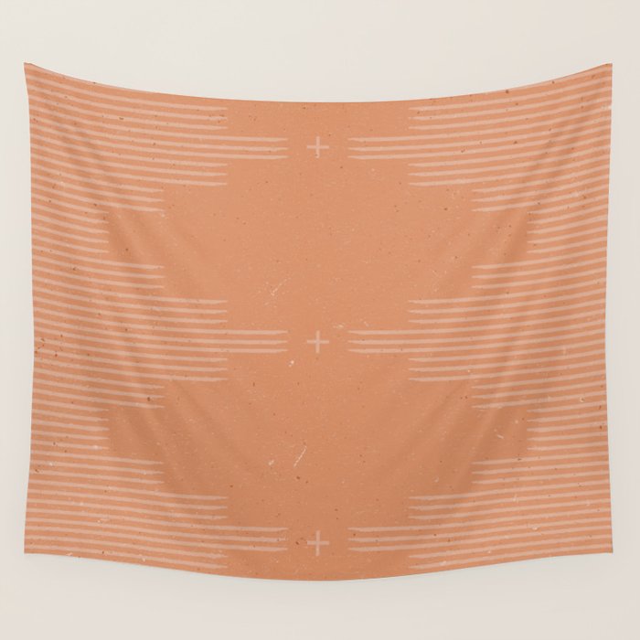 Southwestern Minimalist Terra Cotta  Wall Tapestry Gallery Image 4