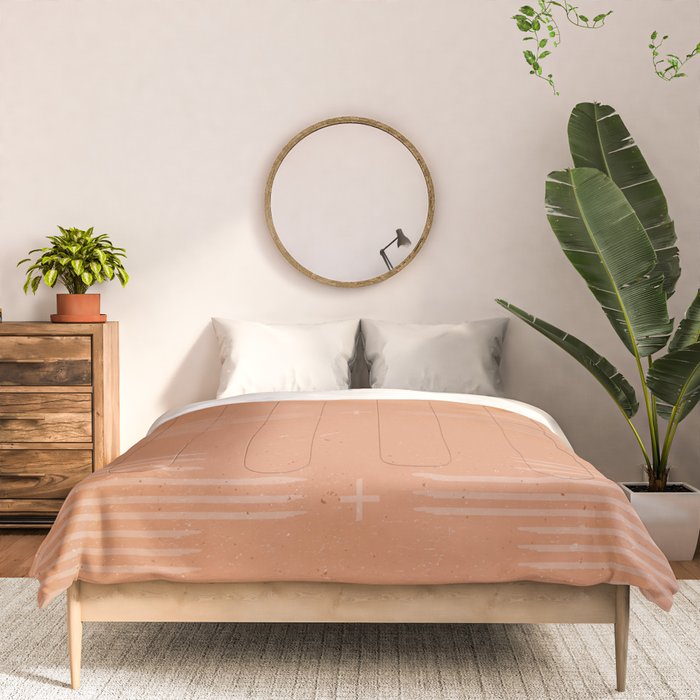 Southwestern Minimalist Terra Cotta  Comforter Gallery Image 3