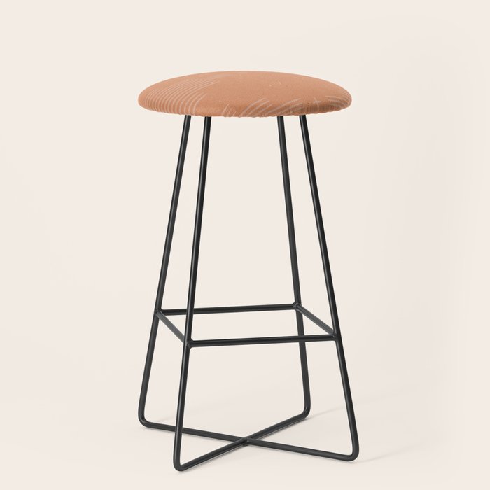 Southwestern Minimalist Terra Cotta  Stool Gallery Image 1